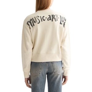 Sudadera Holgada Informal para Mujer, Otoño Invierno, Alta Calidad, 100% Algodón, Cuello con Forro de Felpa, Estilo Urbano, Estampado Animal - Product Image 2