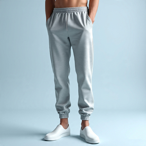 Vente en gros Pantalon de jogging pour homme Pantalon surdimensionné à taille évasée avec cordon de serrage Pyjama Pantalon de jogging pour homme - Product Image 5