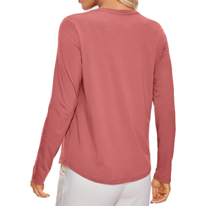 DryFit camiseta de fitness informal de manga larga personalizada para mujer OEM ODM bajo MOQ fabricante de camisetas de proveedor de Bangladesh - Product Image 2