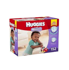 Toutes les tailles de couches pour bébés Huggies Little Movers, douces, respirantes, confortables, idéales pour les bébés actifs - Product Image 1