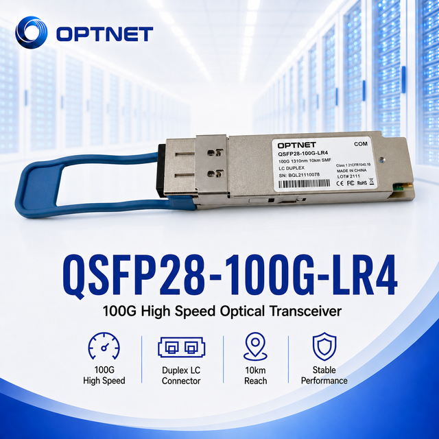 QSFP28 100G LR4 100GBASE LR4 1310nm 10km LC SMF for Data Center Switch Upgrade