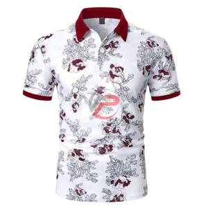 Camisetas de polo de algodón transpirable de talla grande para hombre, camisetas de polo con logotipo personalizado impreso para hombre, camisetas de polo con estilo para hombre - Product Image 1