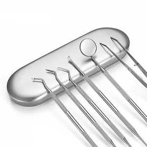 Conjunto de instrumentos de diagnóstico dental básico de acero inoxidable - Product Image 2