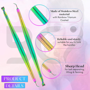 Stainless Steel Eyelash <b>Separator</b> <b>Lash</b> Lift Rods With Separating Comb for Eyelash Eyebrow Perming Tinting Curling Extensions - Product Image 5