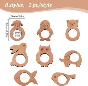 Premium Natural Wood Eco-Friendly <b>Napkin</b> Rings Stocked Tableware for Weddings <b>Parties</b> & Custom Logo Options - Product Image 4