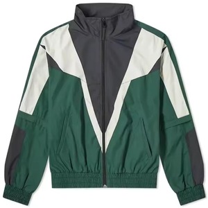 ชุดวอร์มและเสื้อมีฮู้ดสำหรับผู้ชายชุดวิ่งแจ็กเก็ตแบบมีซิปปักบล็อกสีไนลอนเสื้อกันลมออกแบบได้ตามต้องการ - Product Image 5