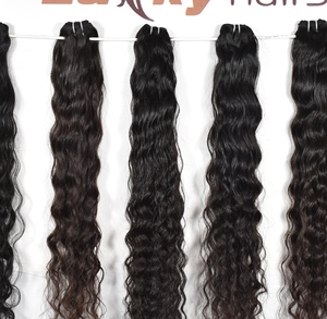 Extensiones de cabello de trama brasileña con cutícula alineada Natural 100%, paquetes de cabello indio de doble trama, estilo de onda suelta de agua profunda recta - Product Image 6