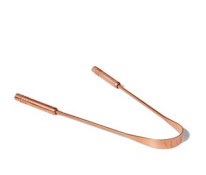 Nettoyant de langue en cuivre de haute qualité pour la routine de soins bucco-dentaires ayurvédiques, favorisant des habitudes de vie saines - Product Image 1