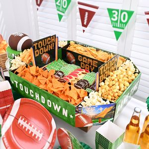 Kit Completo <span class=keywords><strong>per</strong></span> <span class=keywords><strong>Festa</strong></span> a Tema Football, Set Essenziale <span class=keywords><strong>per</strong></span> Celebrazioni <span class=keywords><strong>di</strong></span> <span class=keywords><strong>Compleanno</strong></span> e Snack da Stadio, Decorazioni e Gadget <span class=keywords><strong>per</strong></span> Feste Football - Product Image 4