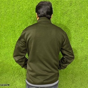 Veste d'hiver pour homme OEM, col montant personnalisé, poignets ajustables, coupe-vent fonctionnel et élégant, fermeture éclair intégrale, toile - Product Image 2