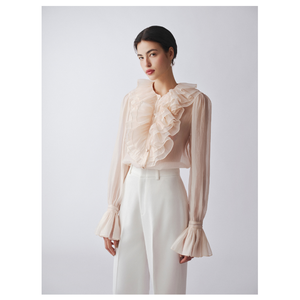 Nouvelle tendance 2025 femmes élégant Amanda Blouse printemps chemise Style haute couture ODM Service utilisant pour la vie quotidienne Anti-rides - Product Image 3