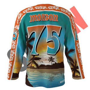 Jersey de Hockey Sublimado Personalizado Premium Sibrin |   Diseños Personalizados 100% Poliéster de Secado Rápido |   Ropa de Hockey sobre Hielo Personalizada - Product Image 2
