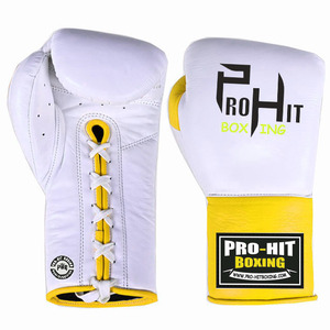 ถุงมือชกมวยสำหรับมืออาชีพของผู้ชายถุงมือหนังแท้สั่งทำ - Product Image 5