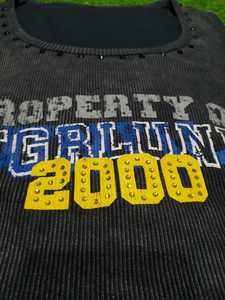 Débardeur pour femme en strass de haute qualité, meilleur style avec pantalon en molleton français, logo sur le devant, vente en gros - Product Image 5