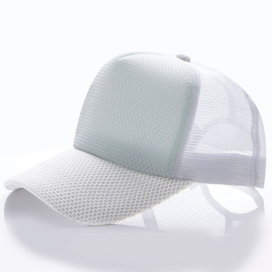 Casquette de baseball en maille unie 100 % polyester personnalisable pour hommes et femmes, style sport et mode, modèle 2026 - Product Image 3