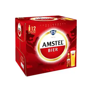 Amstel 5% ライトフレーバービール/AMSTEL LARGER BEER 250ml/330ML/500ML/CHEAPEST Amstel Bier Lager Beer Can-24x440 ml