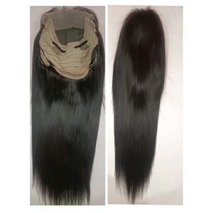 Perruque en cheveux vierges indiens avec fermeture droite 4x4, cheveux humains de qualité 12A, disponible en tailles moyennes 10 pouces, 12 pouces, 16 pouces, 20 pouces - Product Image 3