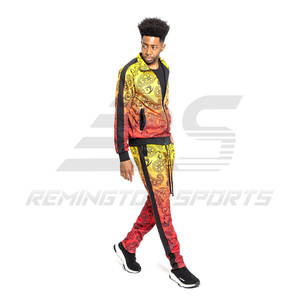 Dernier design personnalisé d'ensemble de survêtements de sport à sublimation pour hommes ensemble de survêtements d'entraînement légers de qualité supérieure pour hommes - Product Image 4