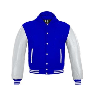 Chaqueta de béisbol universitaria personalizada con bordado de chenilla al por mayor - Product Image 2