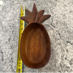 ชุดชามสลัดไม้ทำด้วยมือพร้อมชามเสิร์ฟรูปสับปะรดเคลือบผลิตภัณฑ์ขายดี - Product Image 1