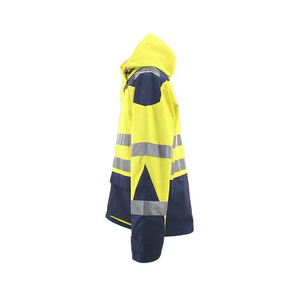 Veste matelassée de sécurité haute visibilité réfléchissante style urbain d'hiver en toile jaune pour le travail - Product Image 5