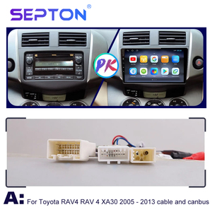 Autoradio Android Auto Carplay pour Toyota <span class=keywords><strong>RAV4</strong></span> <span class=keywords><strong>2005</strong></span> - 2013 Lecteur multimédia GPS Navigation 2din Autoradio Wifi 4G - Product Image 4