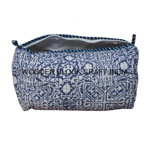 Custom Printed Tassel Bohemian Eco-Friendly Vintage Cotton Fabric Makeup <b>Pouch</b> & Cosmetic <b>Bag</b> with Zipper Closure Multiple Sizes - Product Image 2