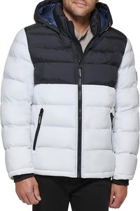 Abrigos de invierno de moda superventas para hombre, chaqueta acolchada de béisbol acolchada de algodón personalizada, tela de lona - Product Image 5
