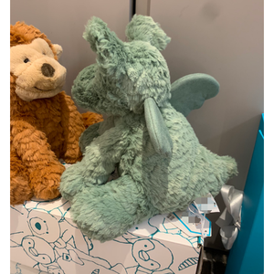 Lindo Peluche de Dragón Verde Ondulado, Súper Suave, con Relleno de Algodón PP, Regalo de Cumpleaños Perfecto para Niños, Unisex, Todas las Edades - Product Image 5