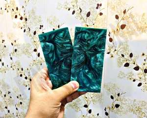 Manche de couteau en résine époxy de qualité supérieure personnalisé Artisanat naturel Catégorie Couteaux de qualité supérieure Technique brute avec style animal - Product Image 3