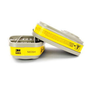 Filtre de protection respiratoire de haute qualité 3M 6003 pour les particules de poussière, les vapeurs organiques et les gaz acides, fabriqué aux États-Unis - Product Image 5