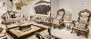 Juego de Sofás Maharaja de Estilo Real, Juego de Sofás de Salón de Estilo Francés, Juego de Sofás de Lujo Tallados a Mano para Salón - Product Image 4