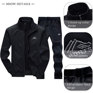 Chándal deportivo para hombre, ropa deportiva ajustada personalizada, para gimnasio, cómoda, precio de fábrica, Oem - Product Image 2