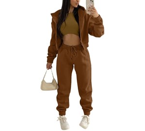 Conjunto de traje de Yoga sin costuras para mujer, ropa de Fitness transpirable hecha de poliéster Spandex con patrón sólido para gimnasio y Yoga - Product Image 2