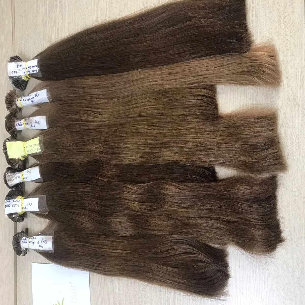 Vietnamese Virgin Remy Hair extension Cuticle Aligned Keratin Tips Prebonded Hair V U Flat I Tips Bamboo Hair