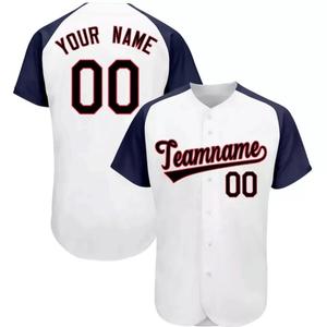 Uniforme d'entraînement de baseball et de softball à séchage rapide respirant et à manches courtes imprimé par sublimation personnalisé unisexe pour adultes - Product Image 3