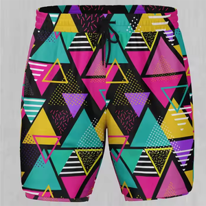 Pantalones cortos de sudor informales personalizados Unisex, pantalones cortos de playa y botín ecológicos con cintura elástica transpirable de Color sólido para hombre - Product Image 4