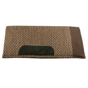 Hot <b>Sale</b> Horse Blanket Saddle Pad Outsell Cotton Filling Polyester 18mm Felt Lining Polyester Fleece Leather Sewed Black - Product Image 1