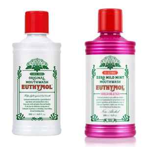 Enjuague Bucal Euthymol Original y Menta Suave 500ml Sin Alcohol, Aliento Fresco, Cuidado Bucal, Antibacteriano, Libre de Crueldad Animal, Certificado CE - Product Image 1