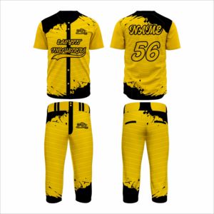 Ensemble uniforme de baseball et de softball pour hommes EasyFit Industries en gros, 100% polyester, séchage rapide, col rond, poches, haute qualité - Product Image 1