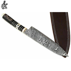 Venta al por mayor de alta calidad profesional Chef cuchillo conjunto HOJA DE Damasco de acero inoxidable mango de madera logotipo personalizado bajo precio conjunto de cocina - Product Image 5