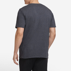 Camiseta Deportiva Ajustada para Hombre, Nuevo Estilo Personalizado con Mangas Cortas de Algodón Elástico, Diseño Ajustado con Logotipo Estampado en Relieve - Product Image 3