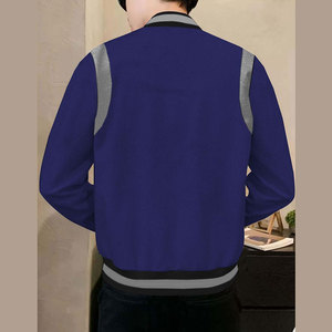 Quick Dry Breathable High Quality Canvas Letterman <b>Jackets</b> with Front Custom Logo Eco-Friendly <b>Lightweight</b> Low MOQ - Product Image 3