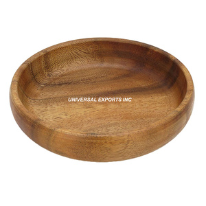 Set of Two Wooden Salad Bowl Customized Finished Luxury <b>Sweet</b> Bowl Round Shape Designer Wooden Chocolate Bowl - Product Image 5