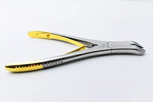 Nouveau A + Premium Quality TC Pin & Wire Cutter Taille 24cm Pince Courbe Double Action Plaqué Or Instruments Orthopédiques - Product Image 2
