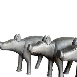 Style artisanal de cochon en bois rustique - Product Image 4