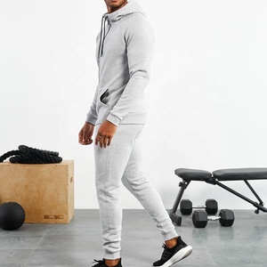 Ensemble de survêtement en molleton pour homme, design tendance, ultra doux, couleur unie, jogging et sweat à capuche - Product Image 2