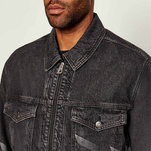 2025 Veste en jean classique pour hommes, durable, élégante et parfaite pour toutes les saisons Mélange de coton de qualité supérieure, coupe moderne et polyvalent - Product Image 3