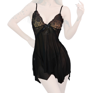 Flirty Full Cup Lace Baby Doll Chiffon Fabric Chic and Feminine - Product Image 2