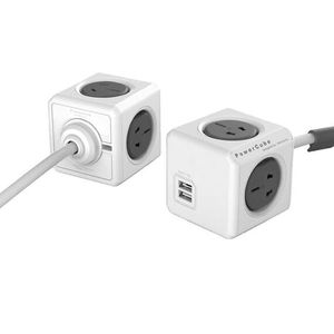Chargeur multifonction PowerCube 10A avec 4 prises US/AU, 2 ports USB et prise AU de 1,5 m - Product Image 1